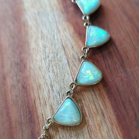 💚 Green faux-opal Necklace - Picture 4 of 4